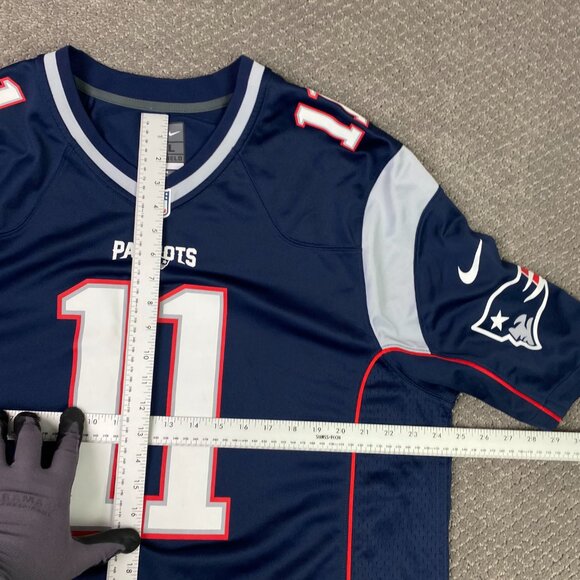 Julian Edelman New England Patriots Jersey Men's XL Blue Football Nike On Field - Picture 7 of 9